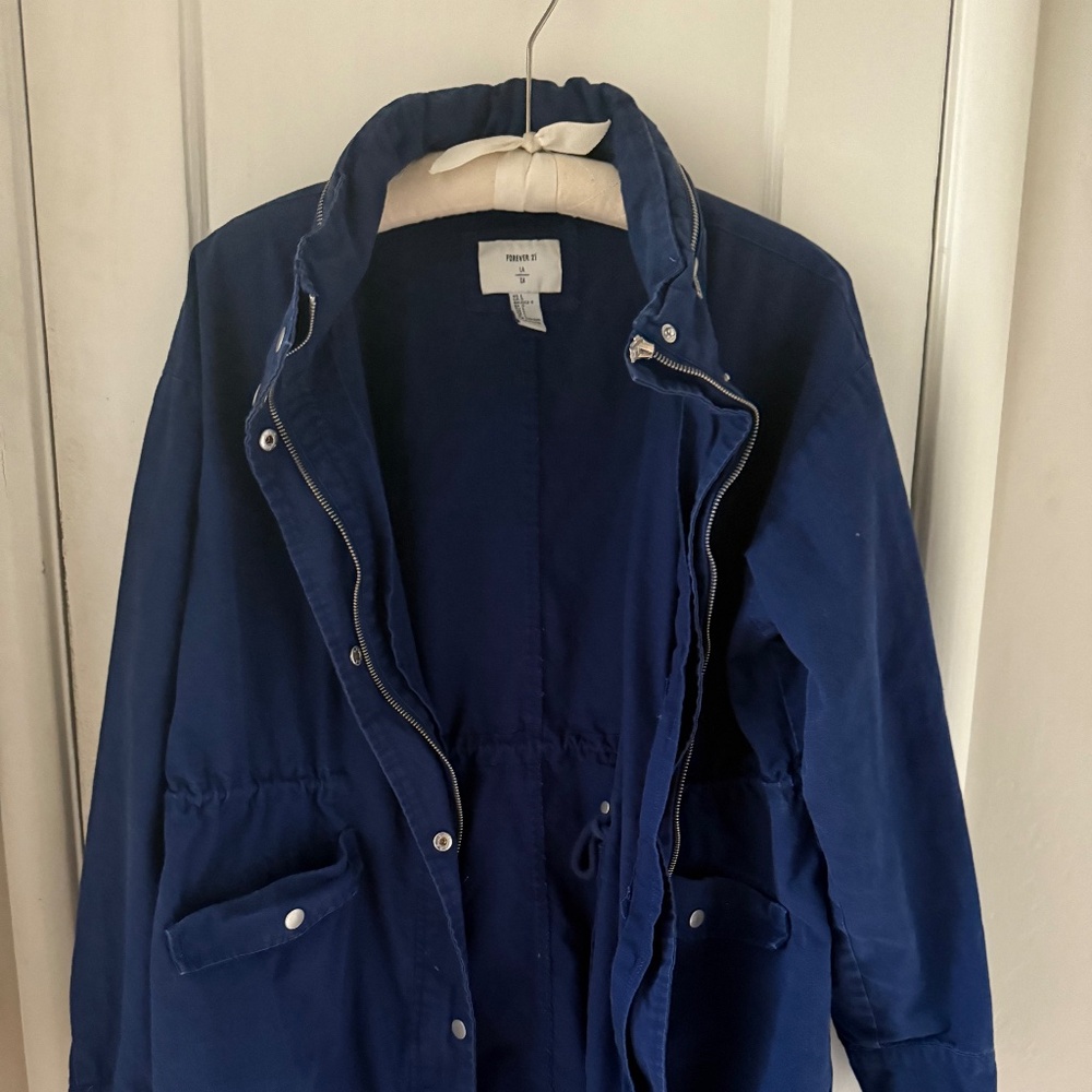 Anchor Blue Forever 21 Parka